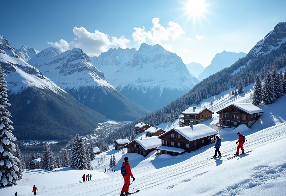 serre chevalier carte : exploration des pistes nivaliennes - montagne neige