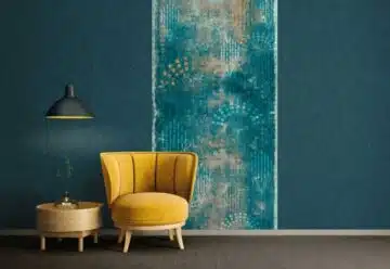 Le papier peint bleu canard une tendance déco incontournable