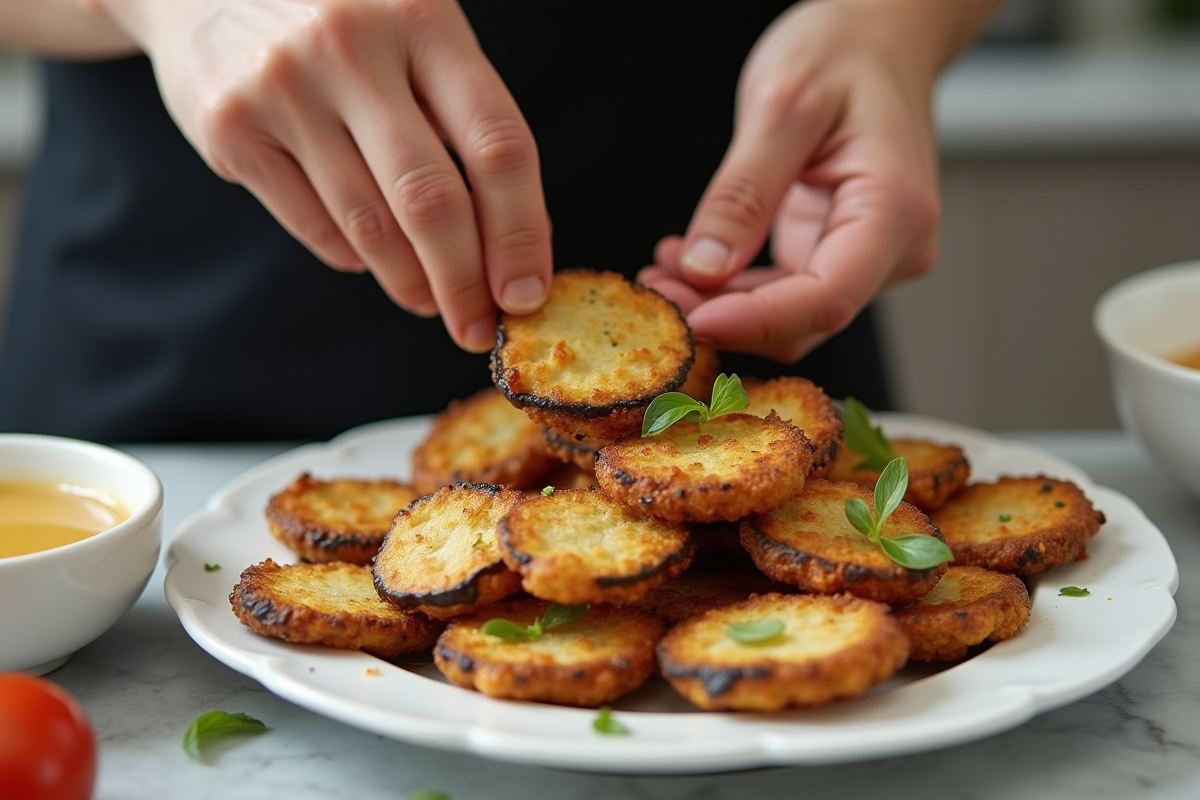 beignets aubergines