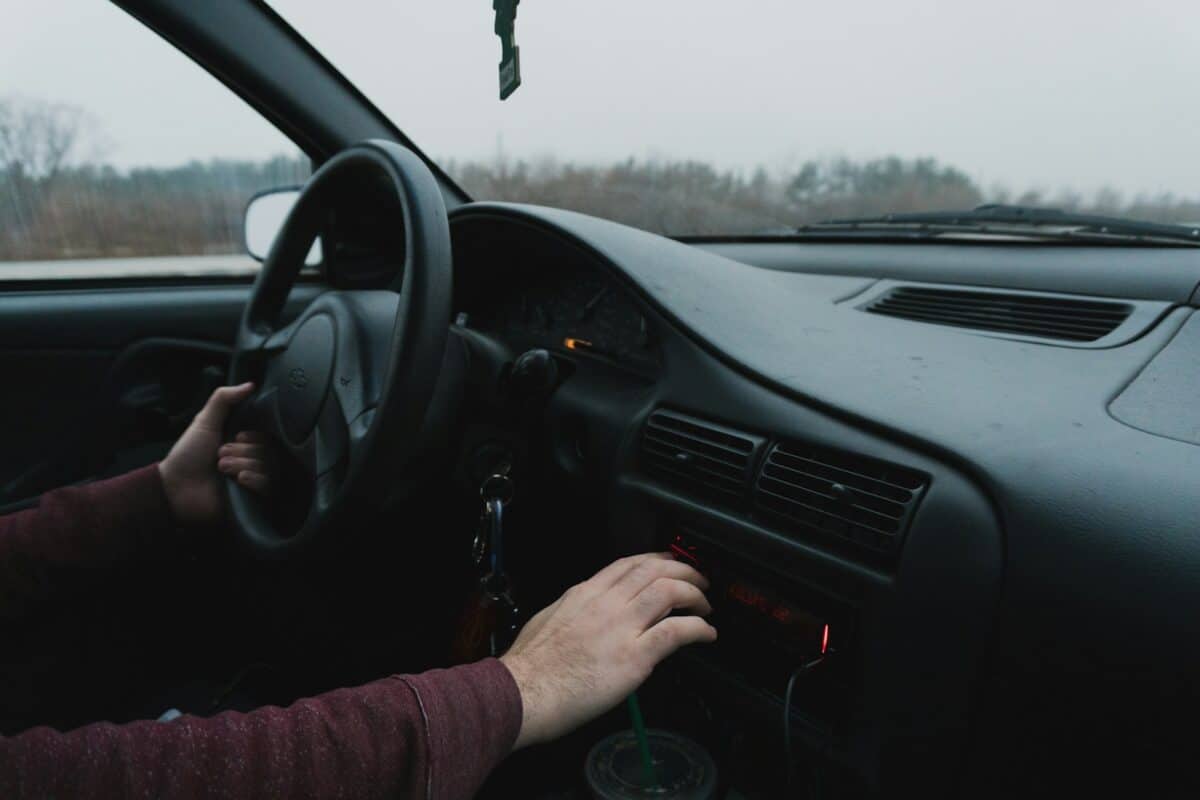 intérieur d'une voiture